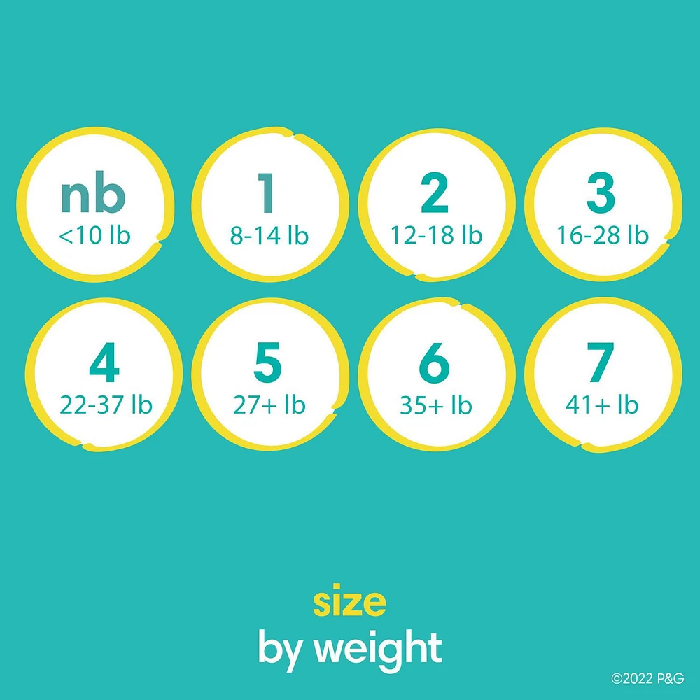 Pampers Swaddlers Diapers - Super Pack, Sizes NB-7, 84-44 Count