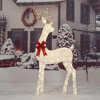 Holiday Time 60" Lighted Glittering Thread Buck, with 120 LED Lights