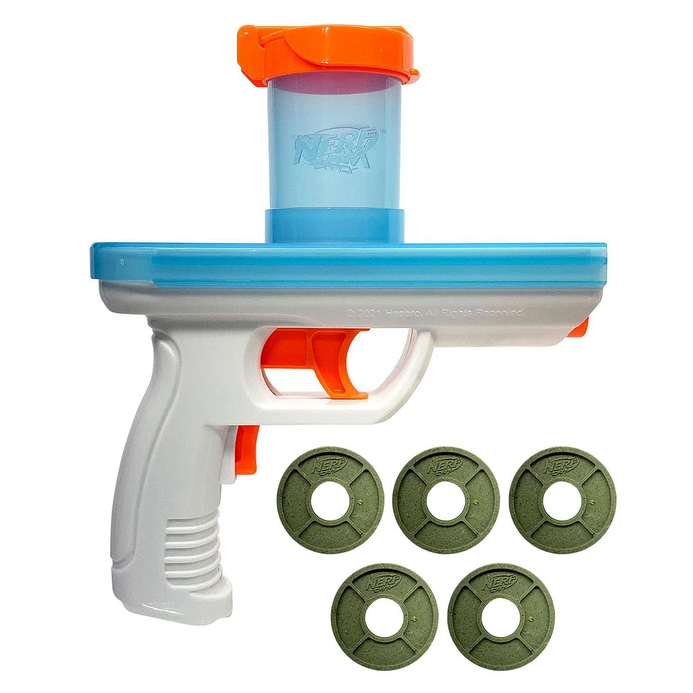 NERF Catnip Blaster with Catnip Discs Cat Toy, Batteries Not Included