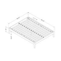 South Shore Vito Solid Wood Platform Bed