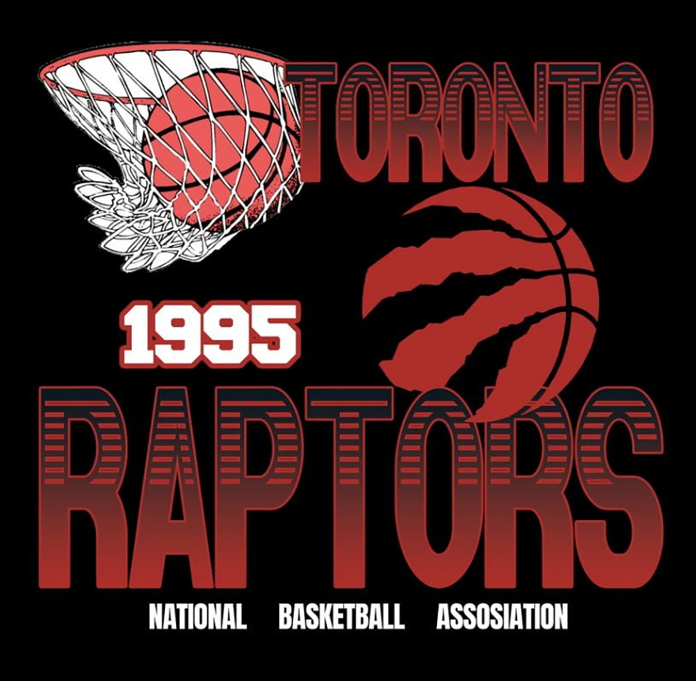 Sweat à capuche noir NBA Toronto Raptors 1995