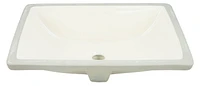 18.25-in. W CUPC Rectangle Bathroom Undermount Sink Set In Biscuit