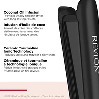 Revlon SmoothStay RVST2211F Fer plat de 2,5 cm infuse d’huile de coco