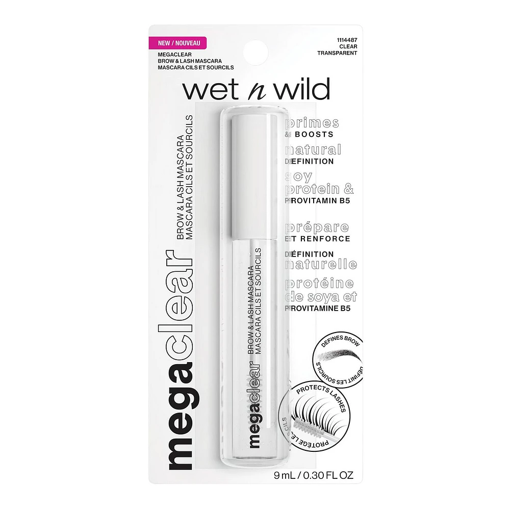 MEGA CLEAR LASH & BROW MASCARA - CLEAR, Brow mascara