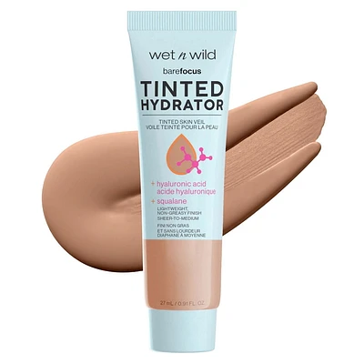 BARE FOCUS TINTED HYDRATOR - TAN MEDIUM DEEP, hydrator with hyaluronic acid