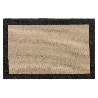 Hometrends Borderwell Polyester Accent Rug, Grey, 30" x 45"