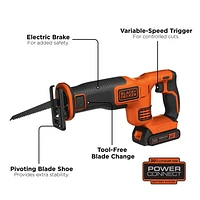 20V MAX* Cordless Variable Speed Reciprocating Saw