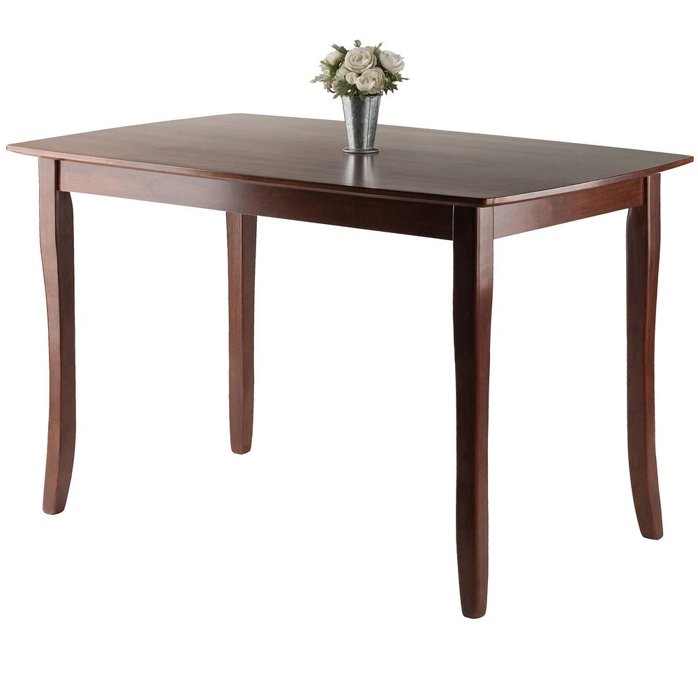 Winsome Wood Inglewood Dining Table in Walnut Finish