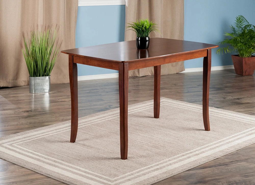 Winsome Wood Inglewood Dining Table in Walnut Finish