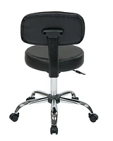 Drafting Stool with Vinyl Seat and Back