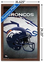 NFL Denver Broncos - Helmet 16 Wall Poster, 22.375" x 34"