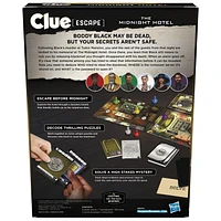 Clue Escape: The Midnight Hotel Board Game, Clue Escape Room Game, 1-Time Solve Mystery Games, Family Games for Ages 10+, 1-6 Players, 90 Mins. Avg.