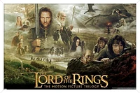 The Lord of the Rings: The Motion Picture Trilogy Wall Poster, 14.725" x 22.375" Framed