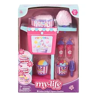 My Life As 52-Piece Cotton Candy and Popcorn Machine for 18-Inch Dolls, For children aged 5 and up