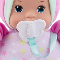 My Sweet Baby 10-Inch Soft Baby Doll with Pacifier and Unicorn Outfit, Light Skin Tone, Recommended for children ages 2 and up.