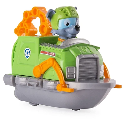 PAW Patrol Rescue Racers Rockyâ€™s Boat Toy Vehicle