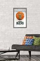 NBA Milwaukee Bucks - Drip Ball 20 Wall Poster