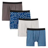 Athletic Works Men's Boxer Briefs 4-Pack