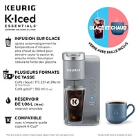 Keurig® K-Iced Essentials™ Single Serve Coffee Maker, 3 CUP SIZES 177, 237, and 296 ml