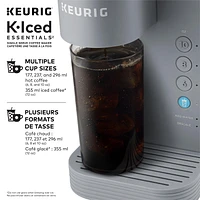 Keurig® K-Iced Essentials™ Single Serve Coffee Maker, 3 CUP SIZES 177, 237, and 296 ml