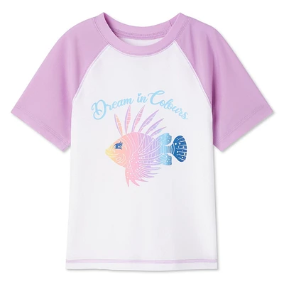 Maillot de bain anti-UV à manches courtes George pour filles