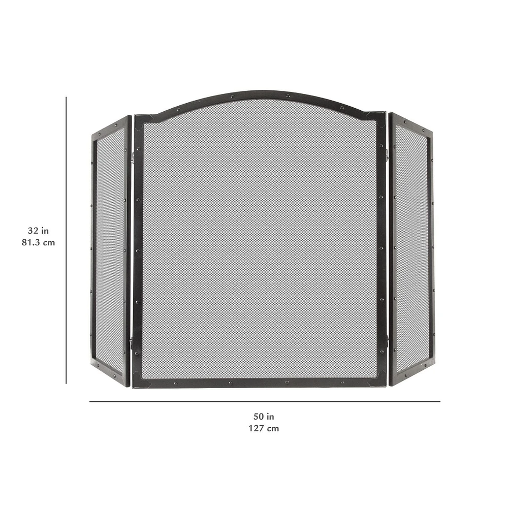 Pleasant Hearth  Fortna 3 Panel Fireplace Screen