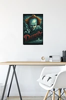 IT - Pennywise Derry Wall Poster, 14.725" x 22.375" Framed