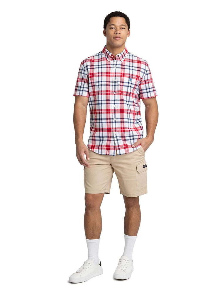 U.S. Polo Assn. Men's Short Sleeve Button Up Shirt, Shirt