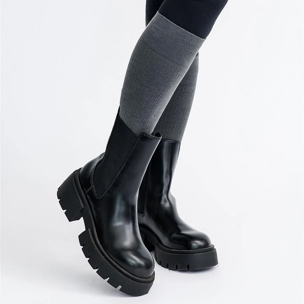 Dr. Johnny's Solid Grey Cotton Compression Socks