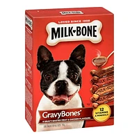 Milk-Bone GravyBones Crunchy Biscuit Dog Treats, Meat & Chicken Flavour, 750g