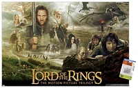 The Lord of the Rings: The Motion Picture Trilogy Wall Poster with Pushpins, 22.375" x 34"