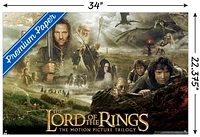 The Lord of the Rings: The Motion Picture Trilogy Wall Poster with Pushpins, 22.375" x 34"