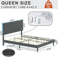 Homy Casa Set of 1 Kids' Bed with Upholstered Headboard and Wooden Slat Support for Bedroom