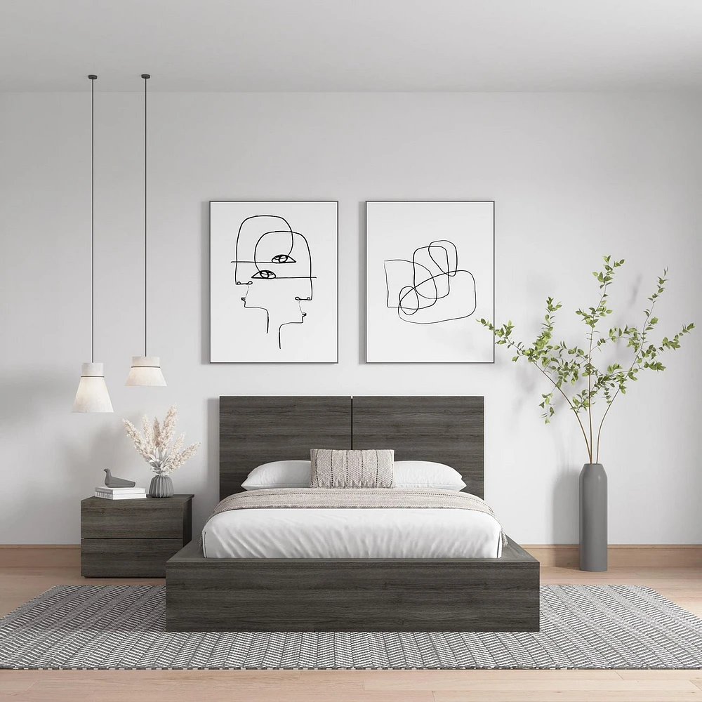 James -Piece Bedroom Set with Bed