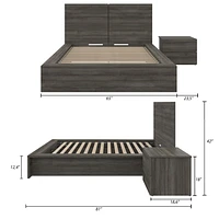 James -Piece Bedroom Set with Bed