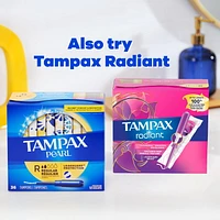 Tampax Pocket Pearl Compact Tampons Super Absorbency with BPA-Free Plastic Applicator and LeakGuard Braid, Unscented, 32CT