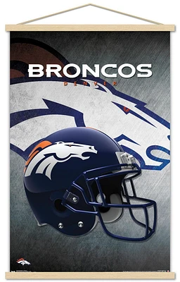 NFL Denver Broncos - Helmet 16 Wall Poster, 22.375" x 34"