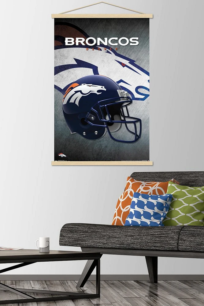 NFL Denver Broncos - Helmet 16 Wall Poster, 22.375" x 34"