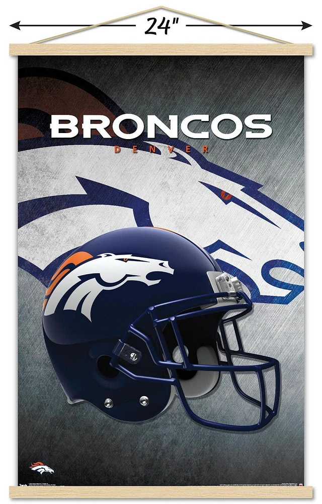 NFL Denver Broncos - Helmet 16 Wall Poster, 22.375" x 34"