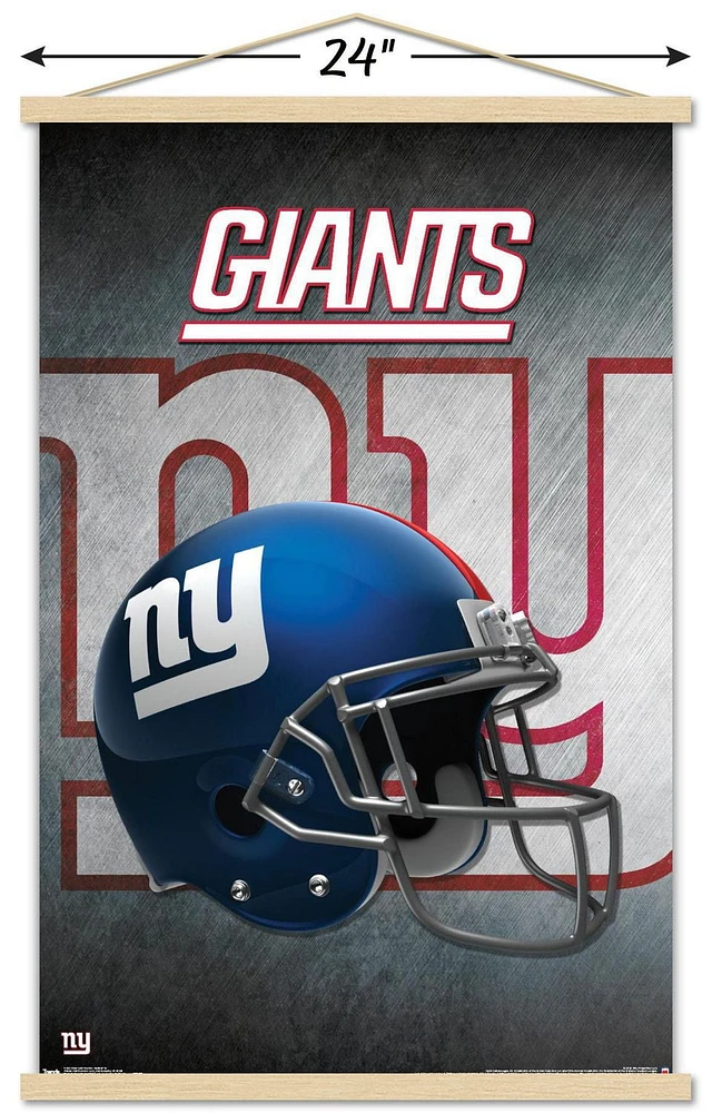 NFL New York Giants - Helmet 16 Wall Poster, 14.725" x 22.375" Framed