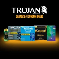 Trojan Magnum Sensations nues condoms lubrifiés ultra nervurés 10 condoms lubrifiés en latex
