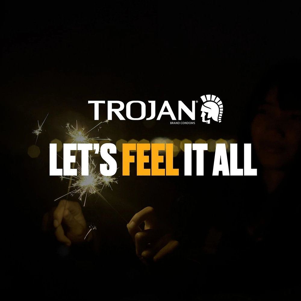 Trojan Magnum Sensations nues condoms lubrifiés ultra nervurés 10 condoms lubrifiés en latex