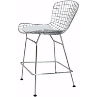 Nicer Furniture Chromed Steel Leatherette Pu Pad Counter Stools