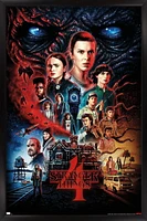 Netflix Stranger Things: Season 4 - One Sheet Wall Poster, 22.375" x 34" Framed