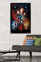 Netflix Stranger Things: Season 4 - One Sheet Wall Poster, 22.375" x 34" Framed