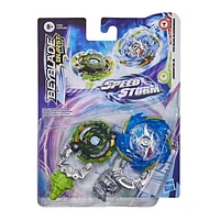 Beyblade Burst Surge Speedstorm Evo Helios Blazebringer and Jormuntor J6 Spinning Top Dual Pack -- 2 Battling Game Top Toy for Kids Ages 8 and Up