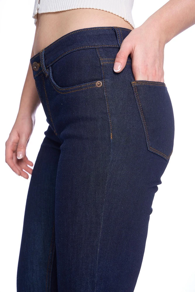 Jeaniologie ™ Jean 5 poches Semi-Évasé  - Rinçage foncé Tailles 2-16