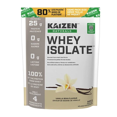 Kaizen Naturals Whey Isolate Saveur de Grosse de Vanille
