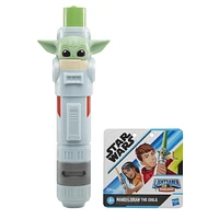 Star Wars Lightsaber Squad The Child Extendable Green Lightsaber Roleplay Toy for Kids Ages 4 and Up