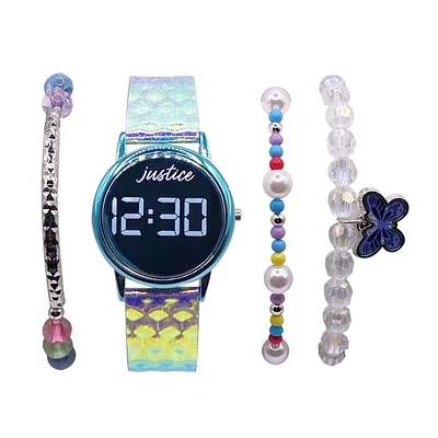 Justice LED Watch with Bracelet